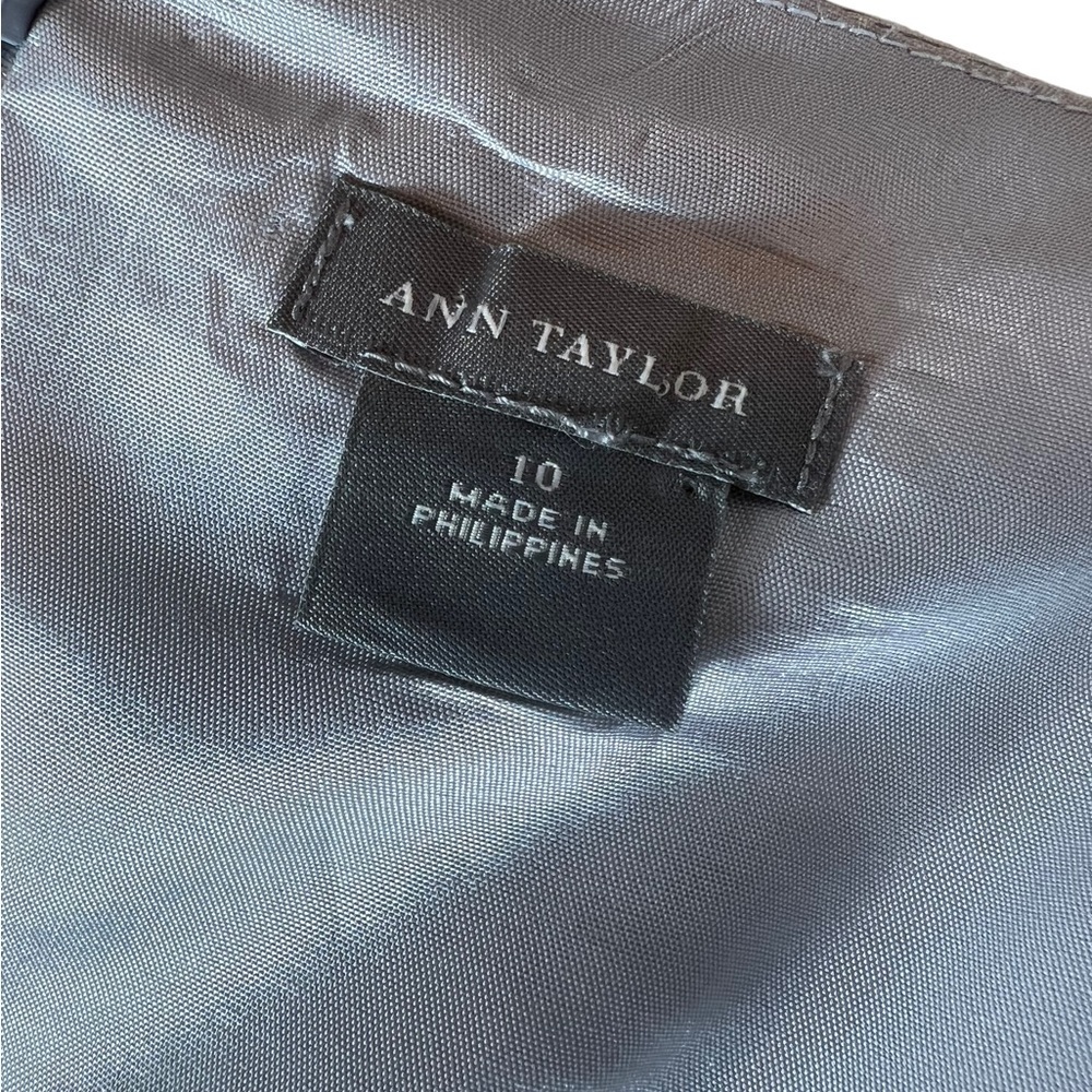 Ann Taylor Cotton/Silk Blend Dress, Size 10 - Picture 7 of 7